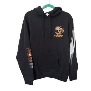 Independent Halloween Movie Michael Myers Graphic Hoodie Black Mens Small